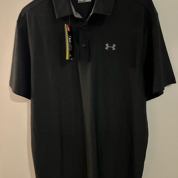 Under Armour Golf Polo Large Mens Gray NWT - Picture 4 of 7